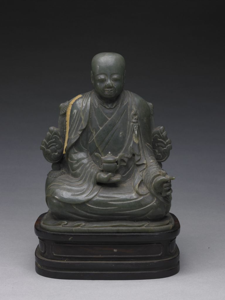 碧玉十八罗汉-阿机达尊者之正面